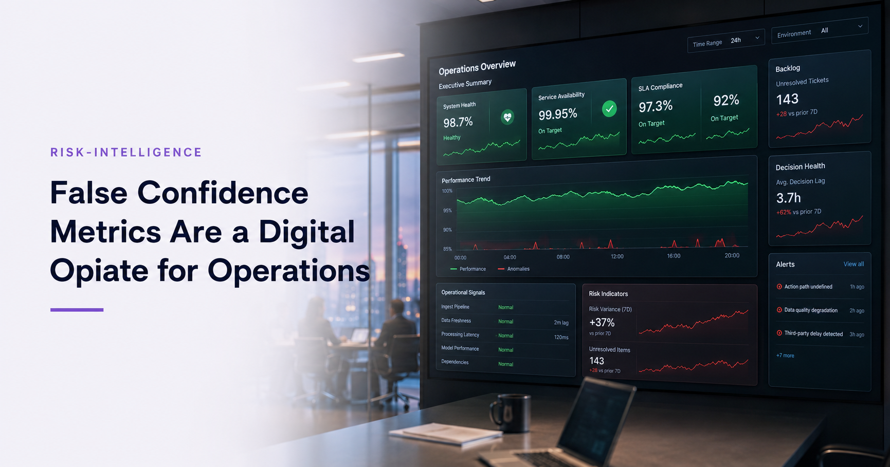False Confidence Metrics Are a Digital Opiate for Operations