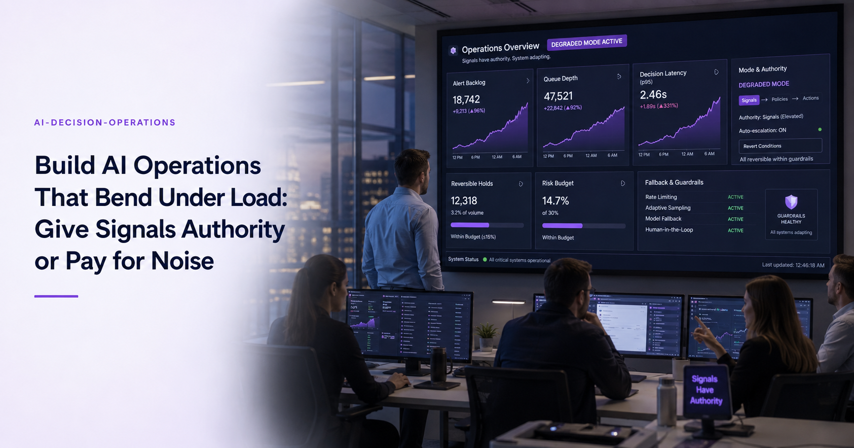 Build AI Operations That Bend Under Load: Give Signals Authority or Pay for Noise