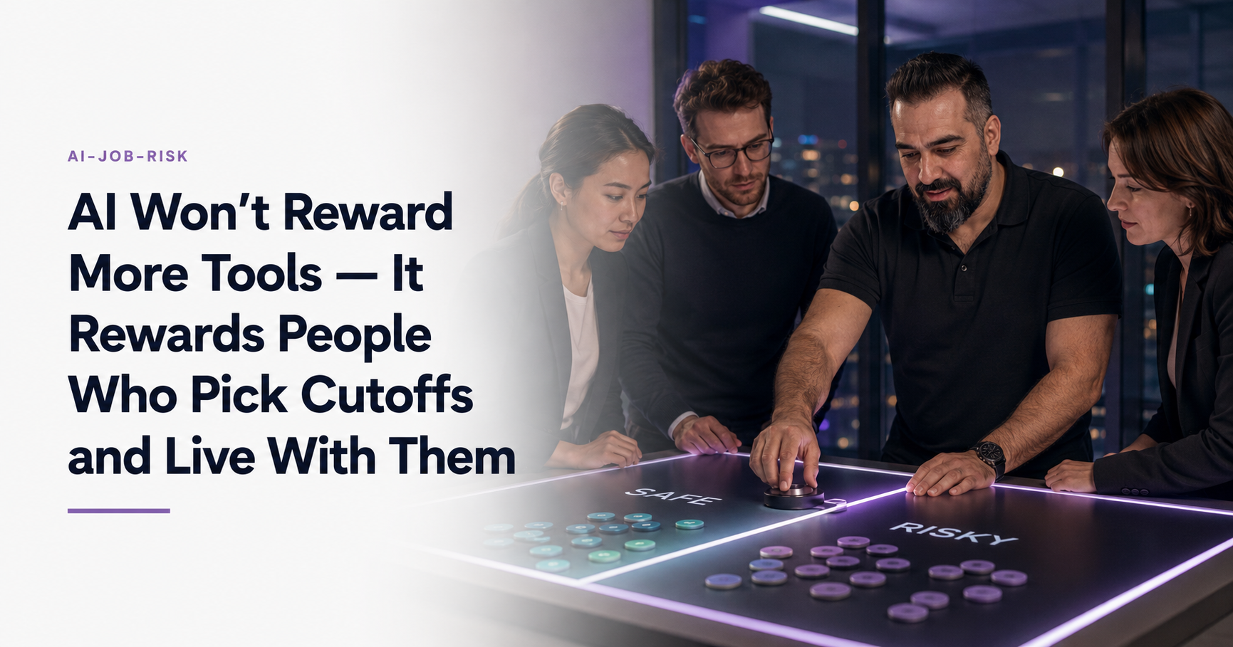 AI Won’t Reward More Tools — It Rewards People Who Pick Cutoffs and Live With Them